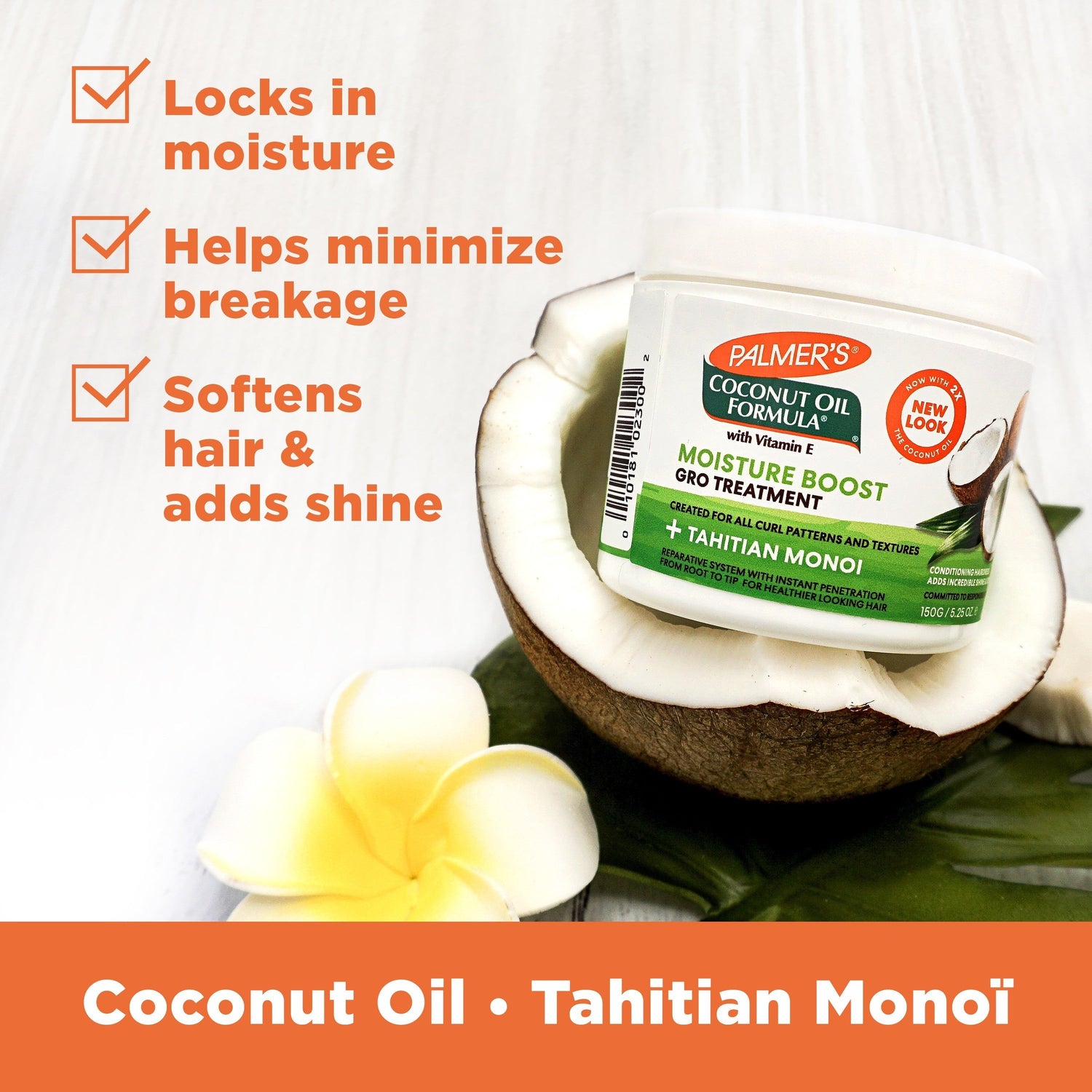 Coconut Oil Moisture Boost Gro Hairdress 150g