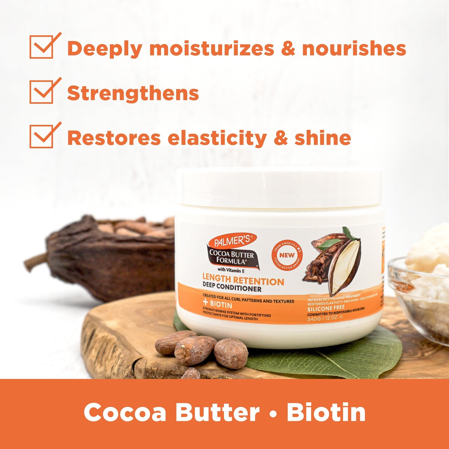 Cocoa Butter Length Retention Deep Conditioner 340g