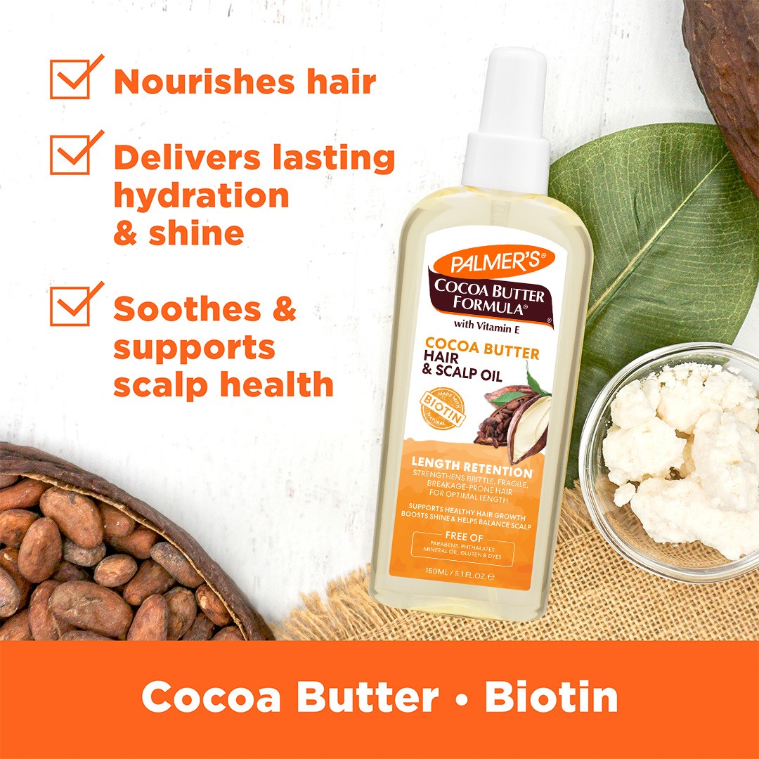 Cocoa Butter Length Retention Hair + Scalp Oil 150ml