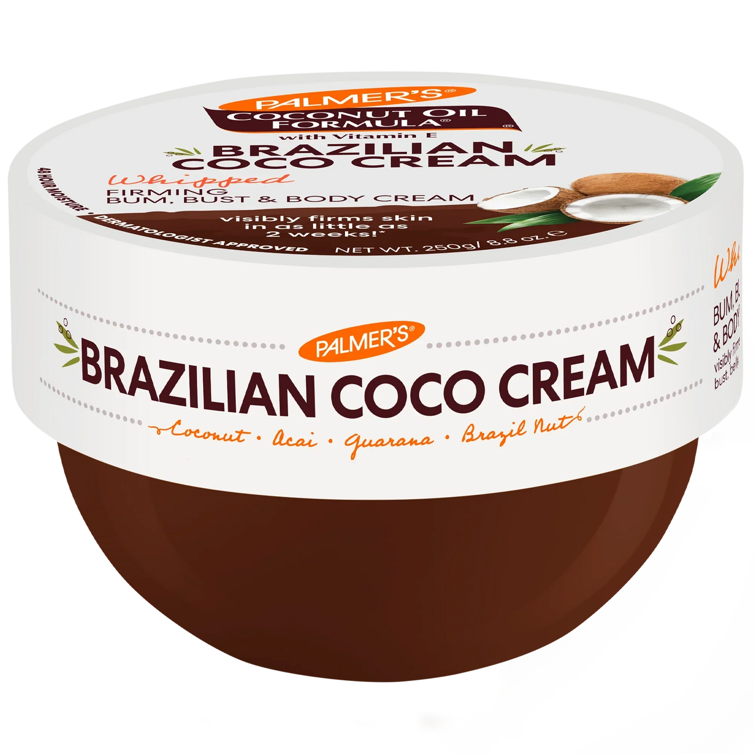 Brazilian Coco Whipped Bum, Bust & Body Cream 250g