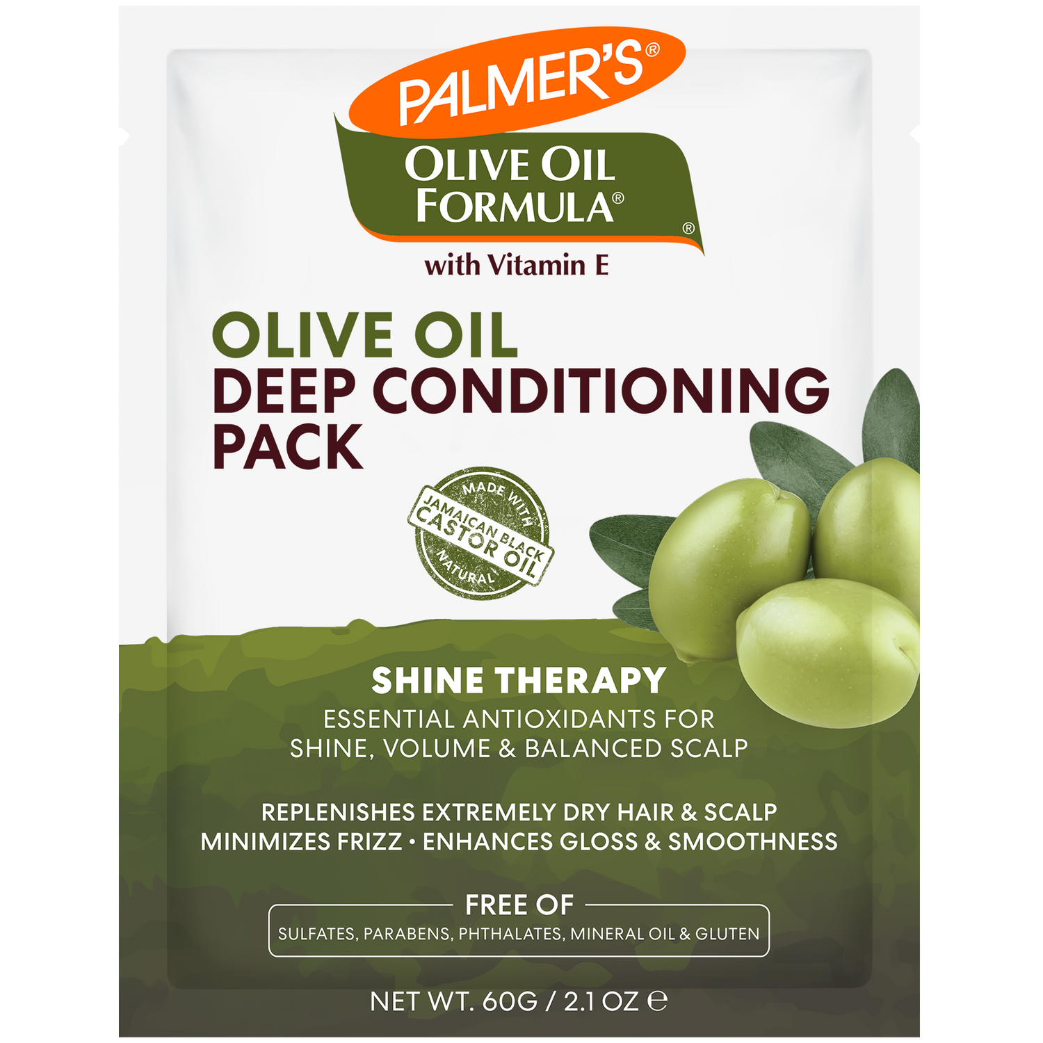 Olive Oil Shine Therapy Deep Conditioning Pack 60g