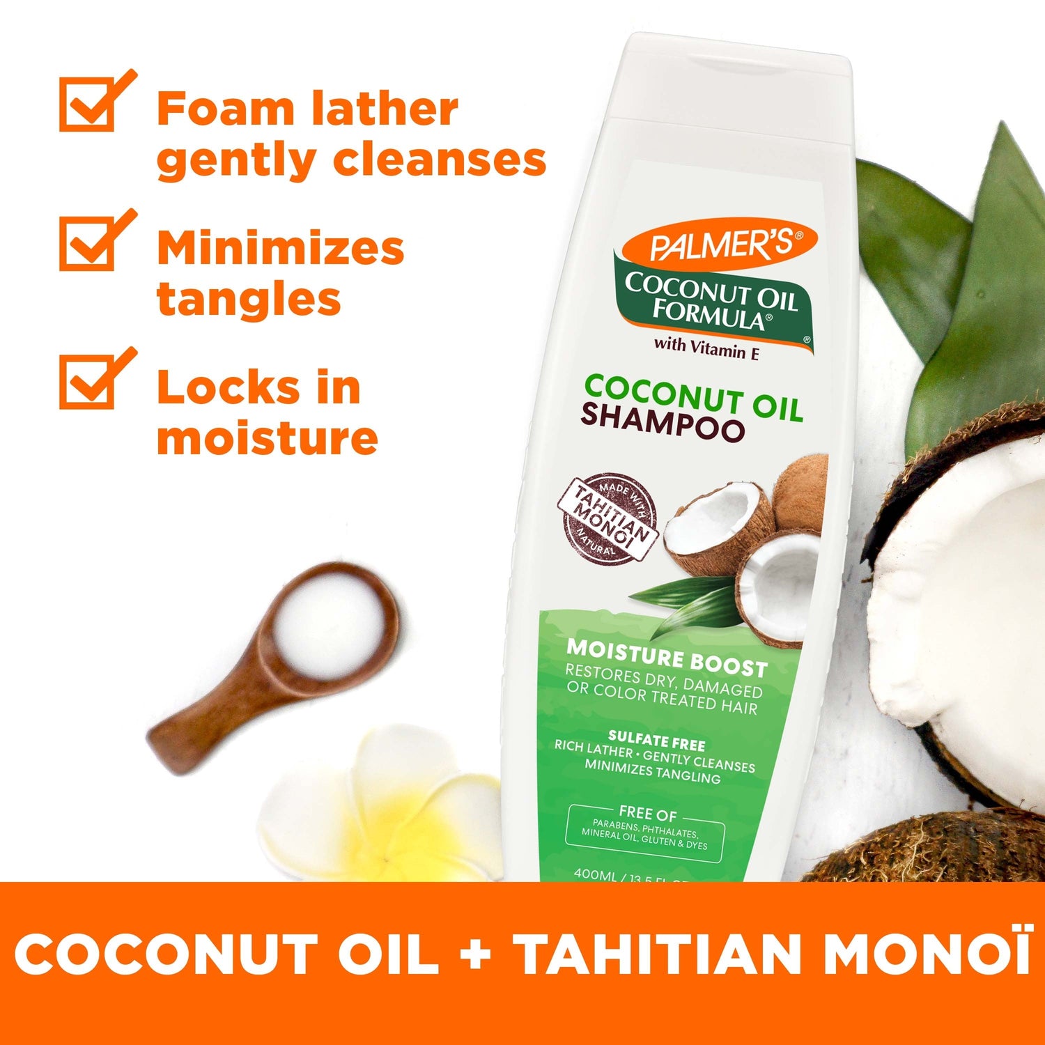 Coconut Oil Moisture Boost Shampoo 400ml