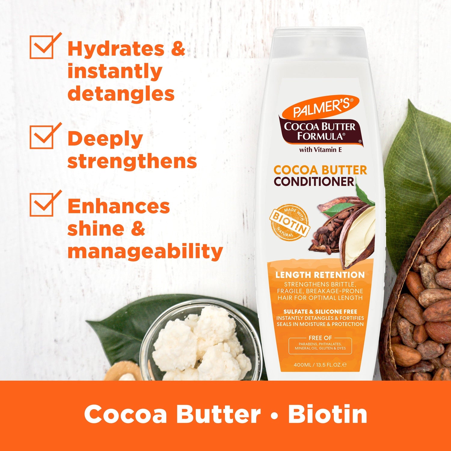 Cocoa Butter Length Retention Conditioner 400ml