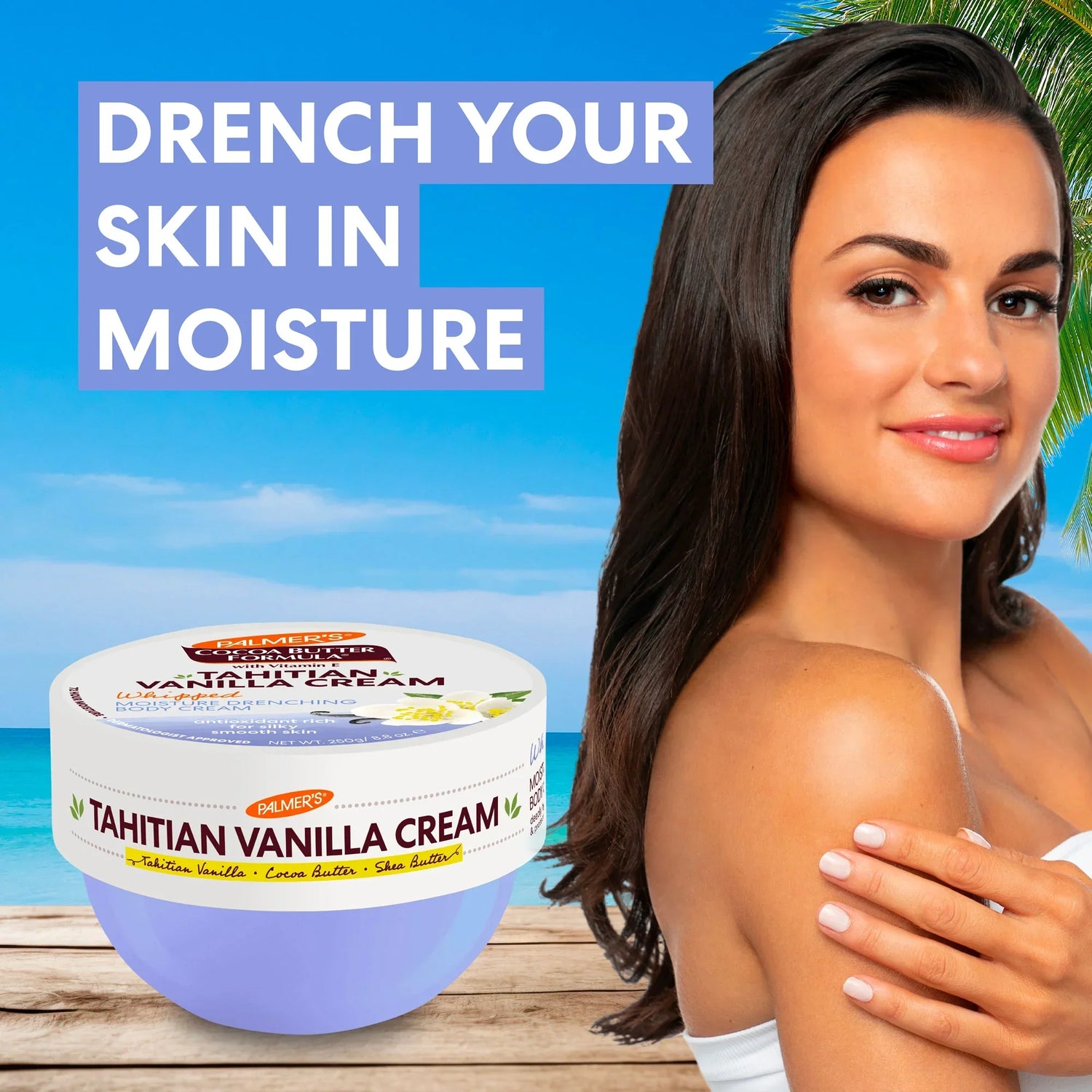 Tahitian Vanilla Moisture Drenching Whipped Body Cream 250g
