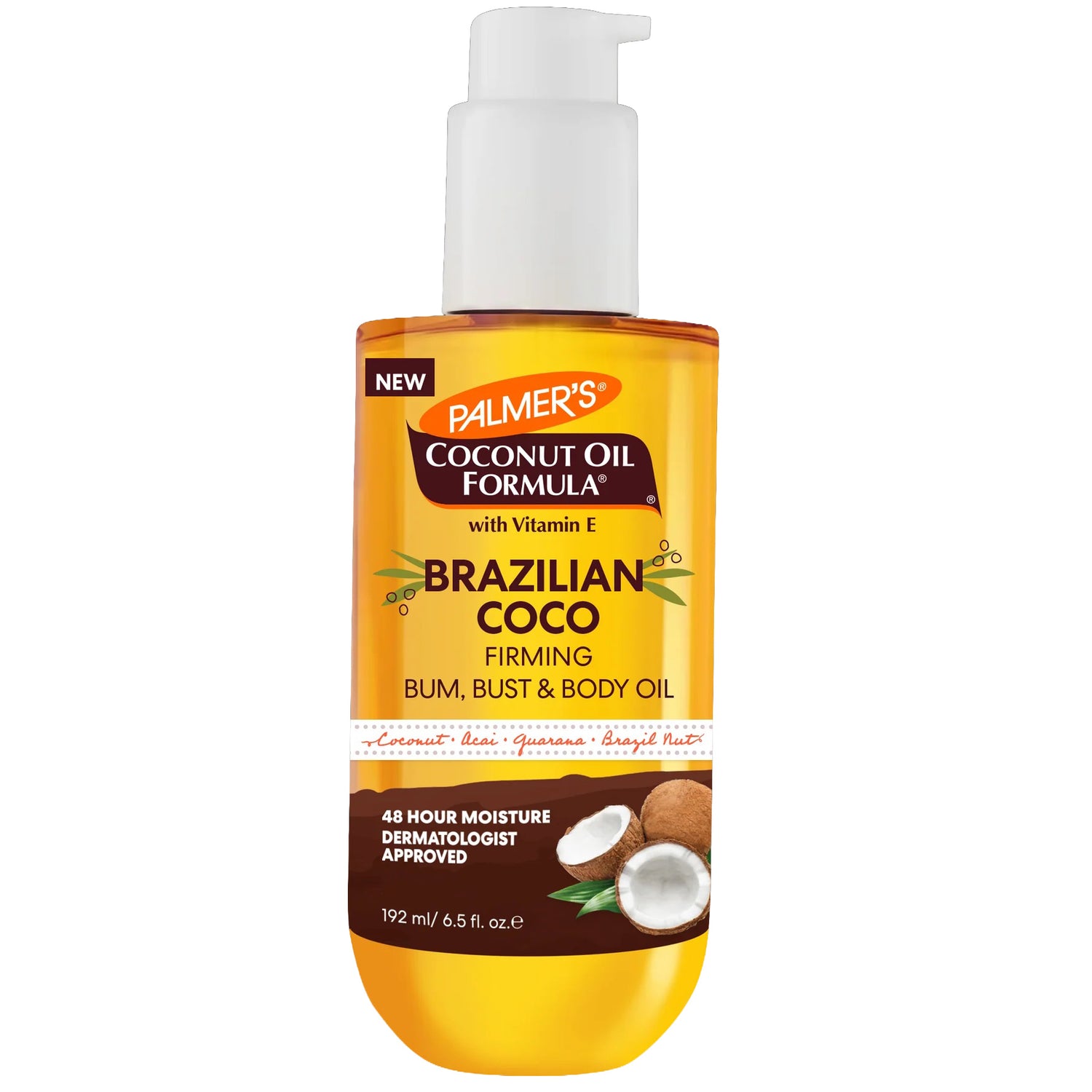 Brazilian Coco Firming Bum, Bust & Body Oil 192ml
